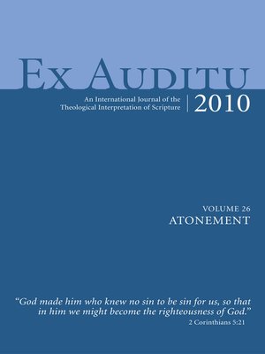 cover image of Ex Auditu--Volume 26